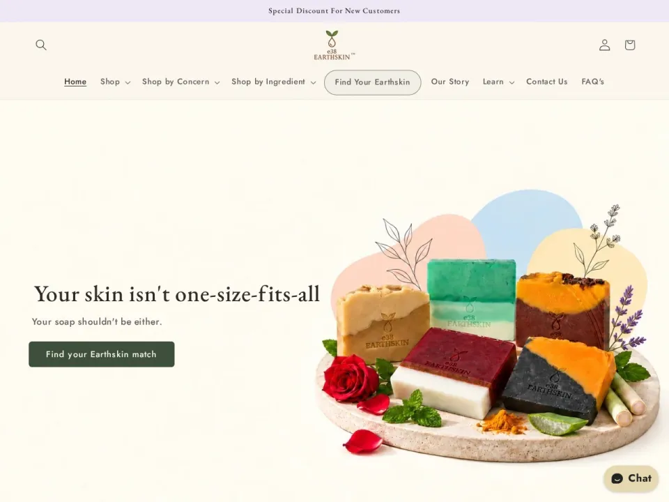 e38 EARTHSKIN homepage