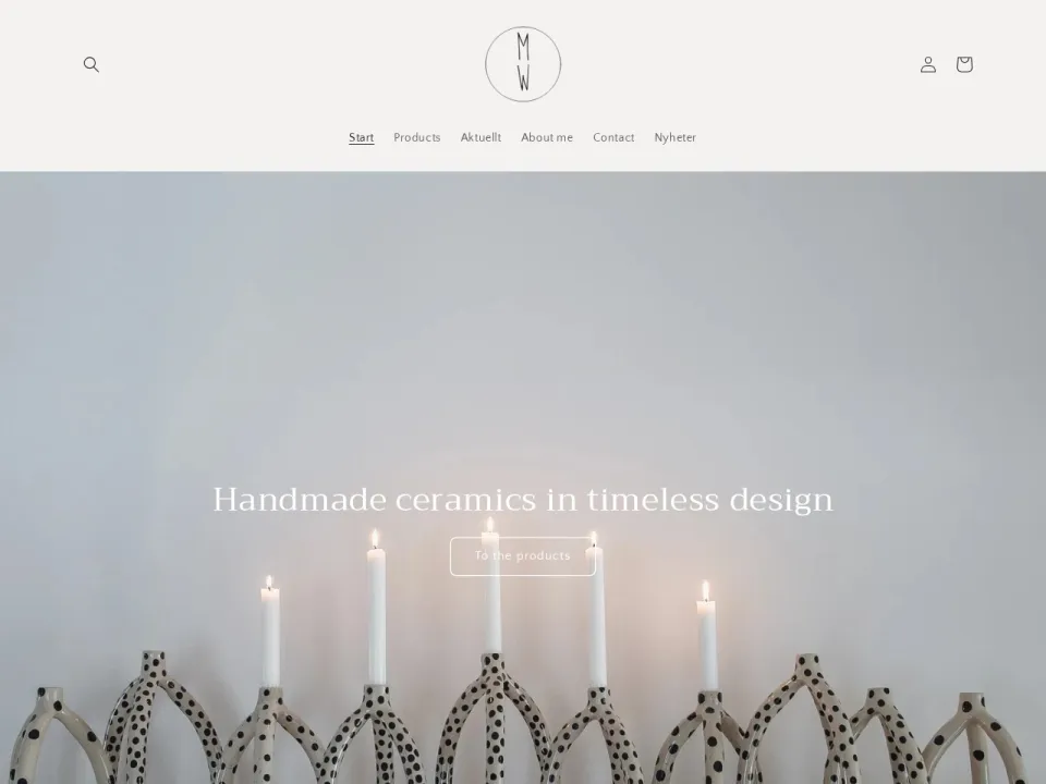 MW Keramik homepage