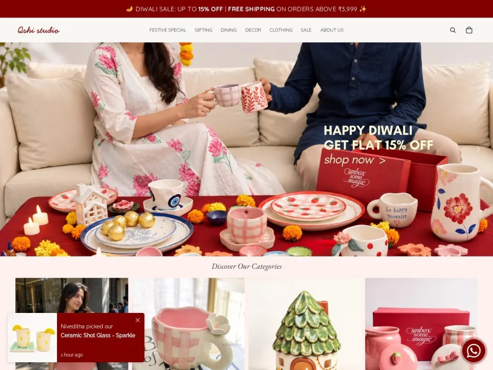 Qshi Studio homepage