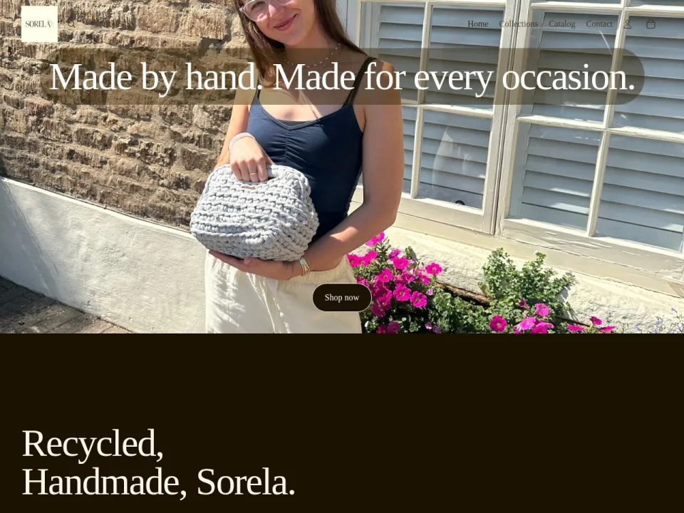 Sorela homepage
