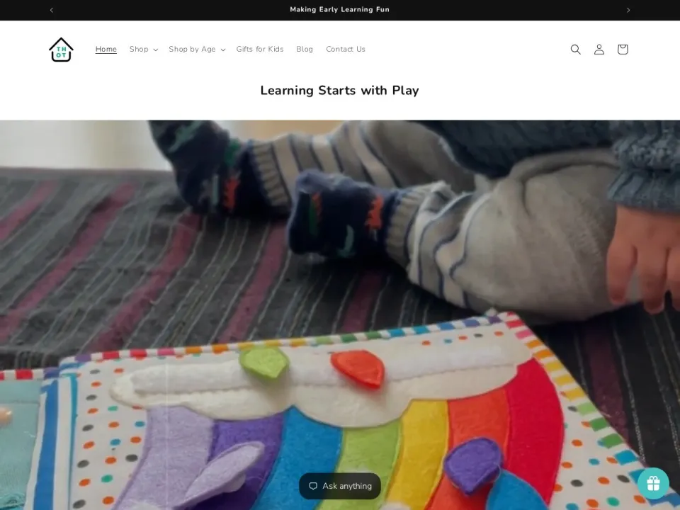 The House of Toys homepage